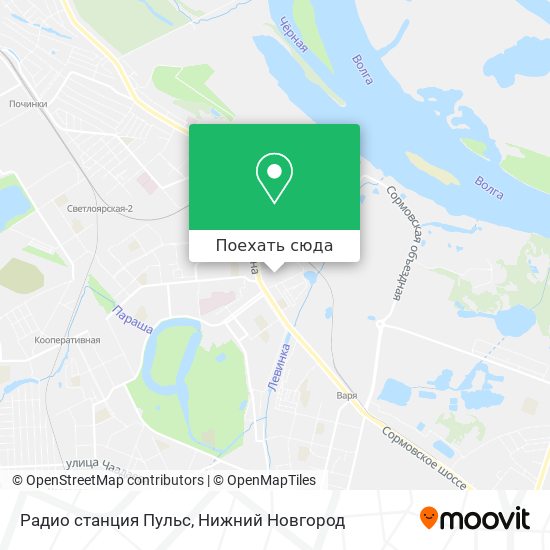 Карта Радио станция Пульс