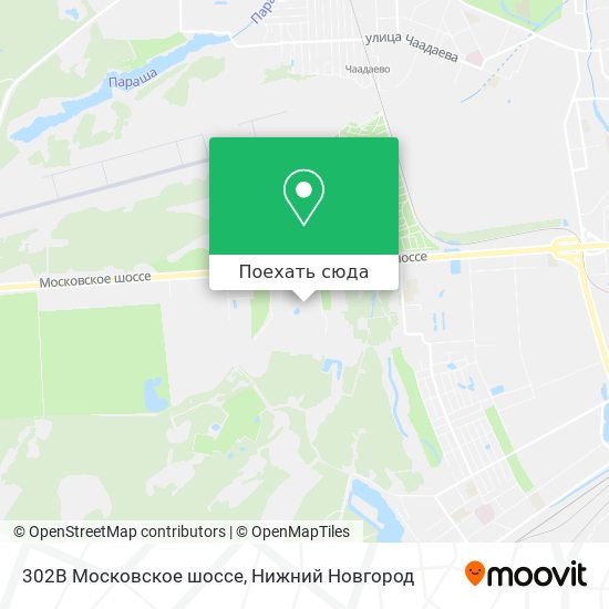 Карта 302В Московское шоссе