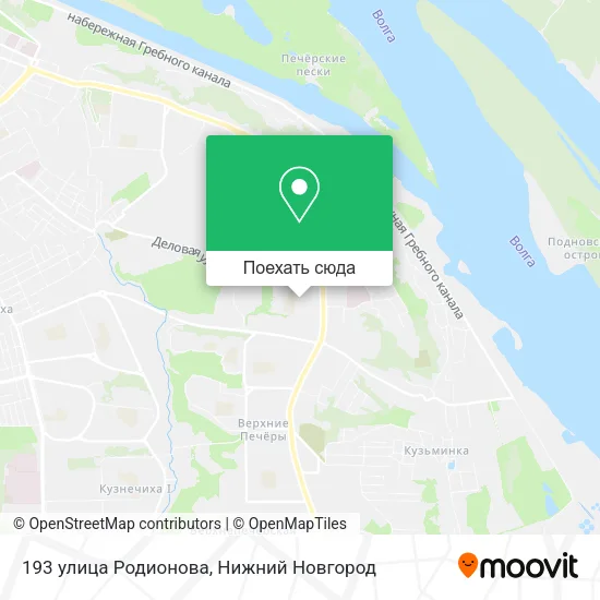Карта 193 улица Родионова