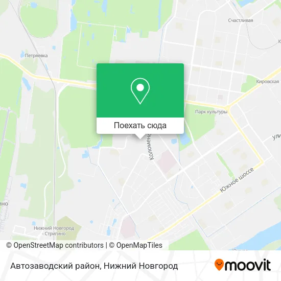 Карта Автозаводский район
