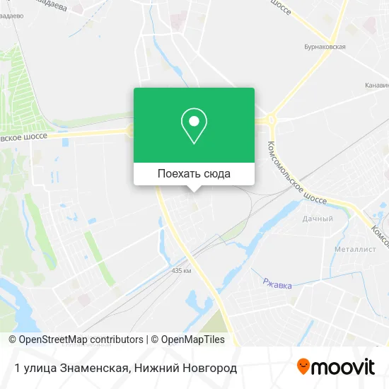 Карта 1 улица Знаменская