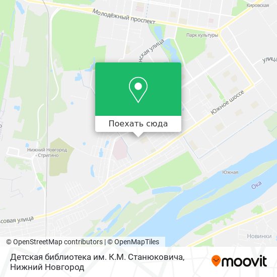 Карта Детская библиотека им. К.М. Станюковича