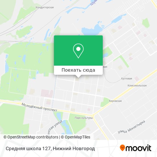 Карта Средняя школа 127