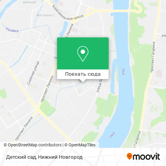 Карта Детский сад