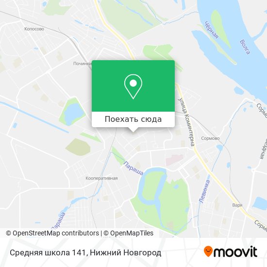 Карта Средняя школа 141