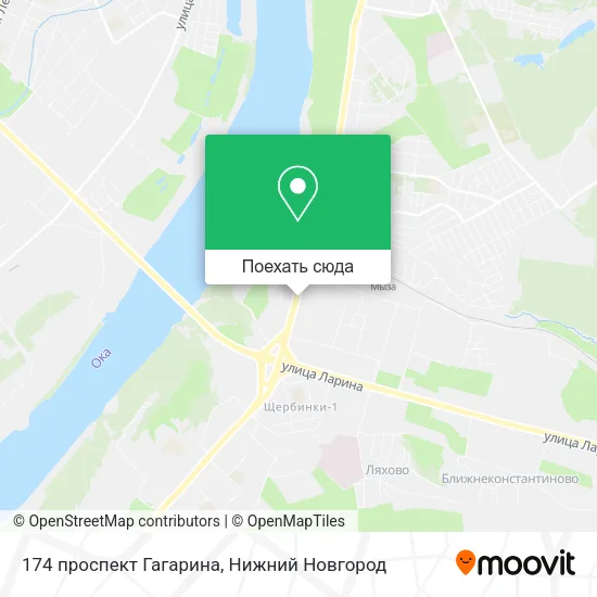 Карта 174 проспект Гагарина