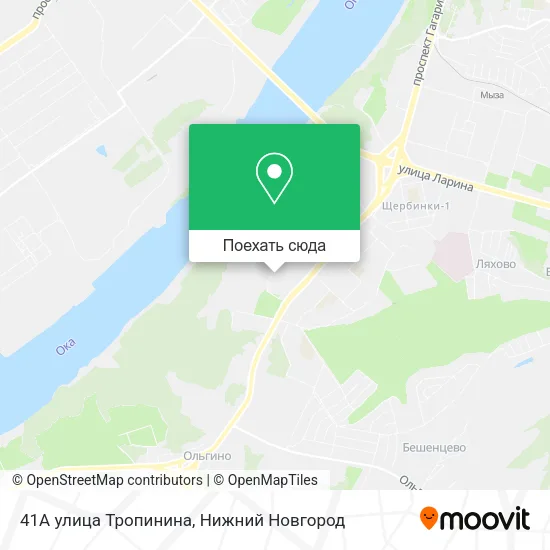 Карта 41А улица Тропинина