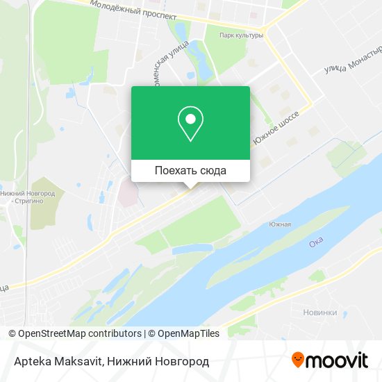 Карта Apteka Maksavit