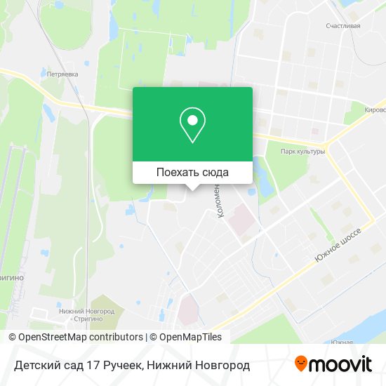 Карта Детский сад 17 Ручеек