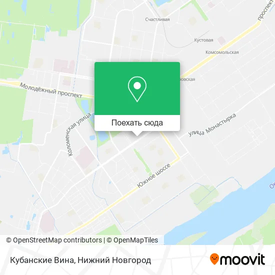 Карта Кубанские Вина