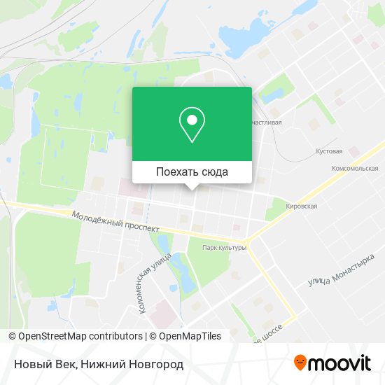 Карта Новый Век