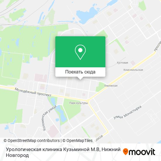 Карта Урологическая клиника Кузьминой М.В