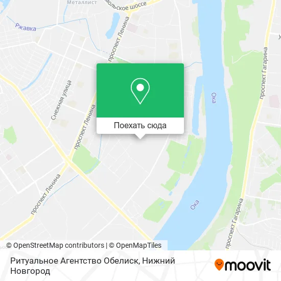 Карта Ритуальное Агентство Обелиск