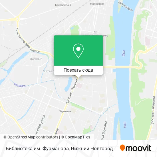 Карта Библиотека им. Фурманова