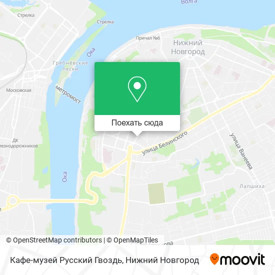 Карта Кафе-музей Русский Гвоздь