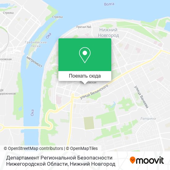 Карта Департамент Региональной Безопасности Нижегородской Области