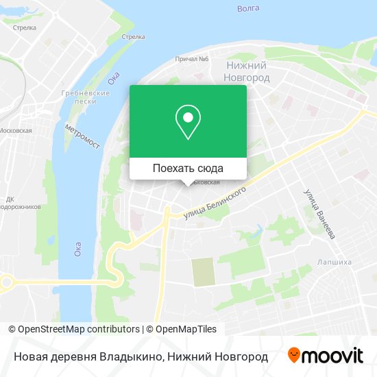 Карта Новая деревня Владыкино