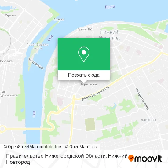 Карта Правительство Нижегородской Области