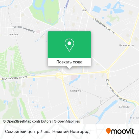 Карта Семейный центр Лада