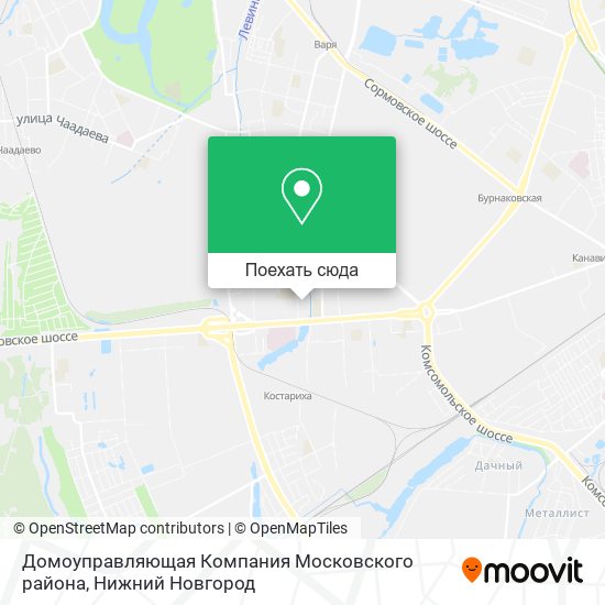 Карта Домоуправляющая Компания Московского района