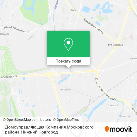 Карта Домоуправляющая Компания Московского района