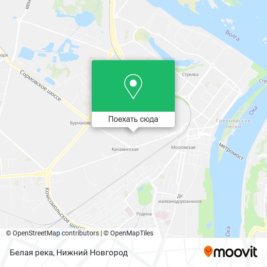 Карта Белая река