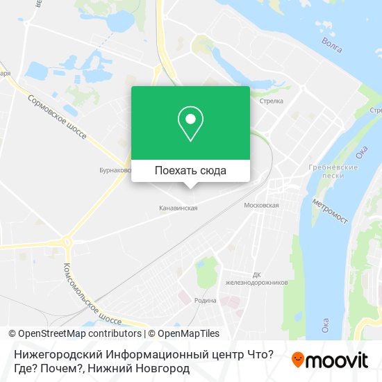 Карта Нижегородский Информационный центр Что? Где? Почем?