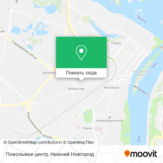 Карта Повольжье центр