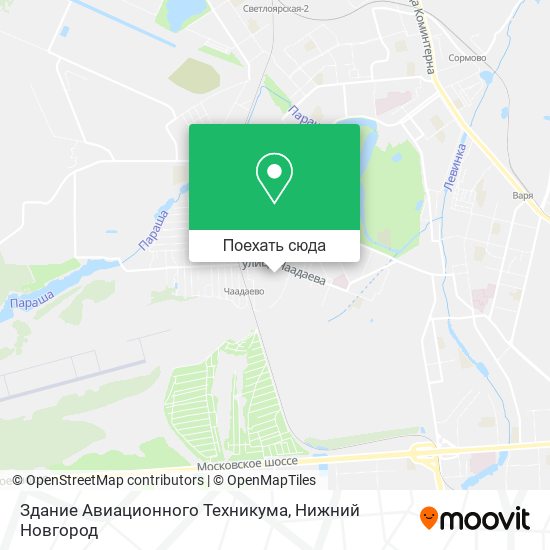 Карта Здание Авиационного Техникума