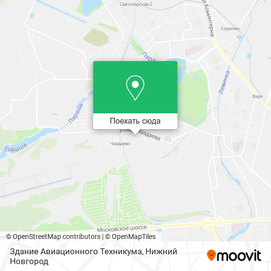 Карта Здание Авиационного Техникума
