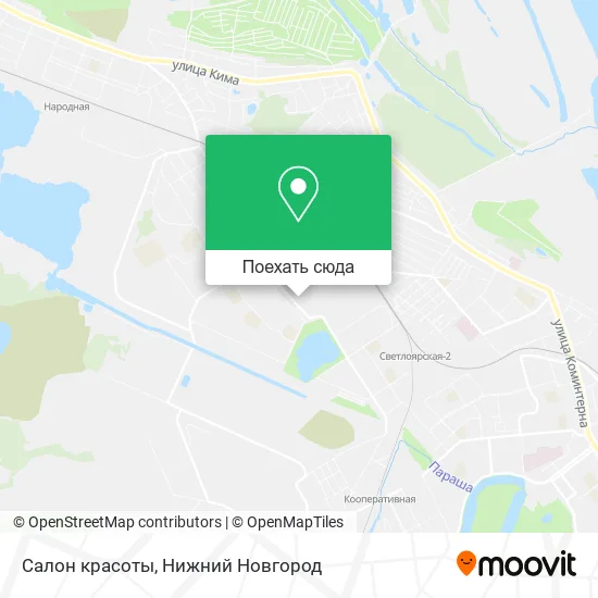 Карта Салон красоты
