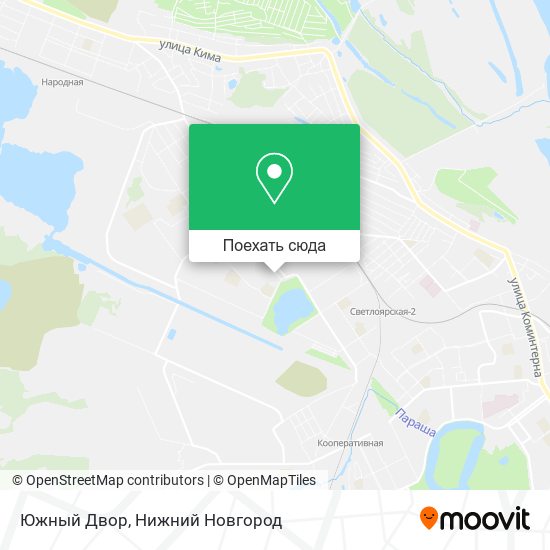 Карта Южный Двор