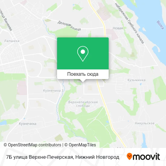 Карта 7Б улица Верхне-Печерская