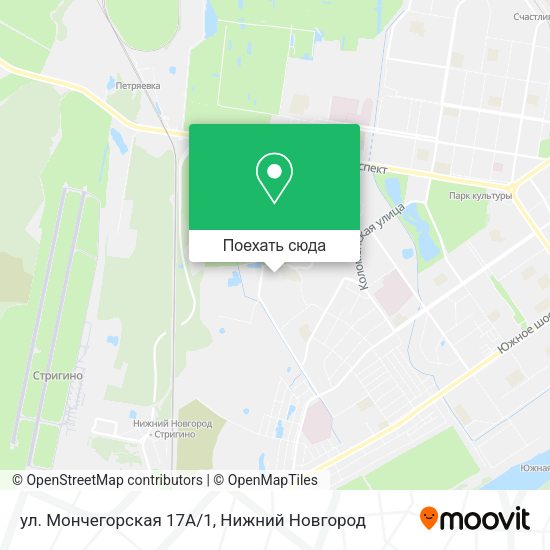 Карта ул. Мончегорская 17А/1
