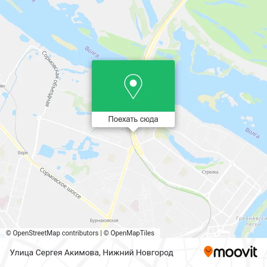 Карта Улица Сергея Акимова