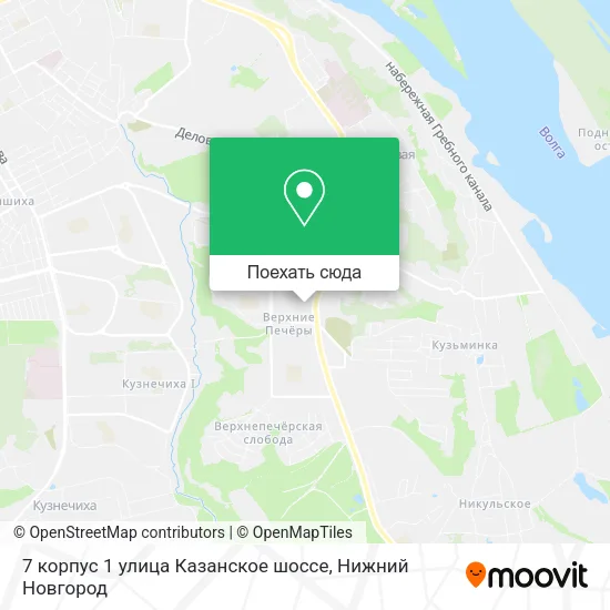 Карта 7 корпус 1 улица Казанское шоссе
