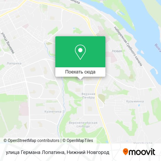 Карта улица Германа Лопатина