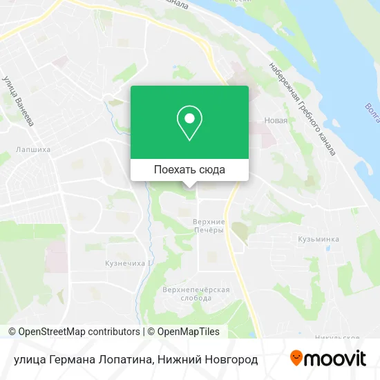 Карта улица Германа Лопатина