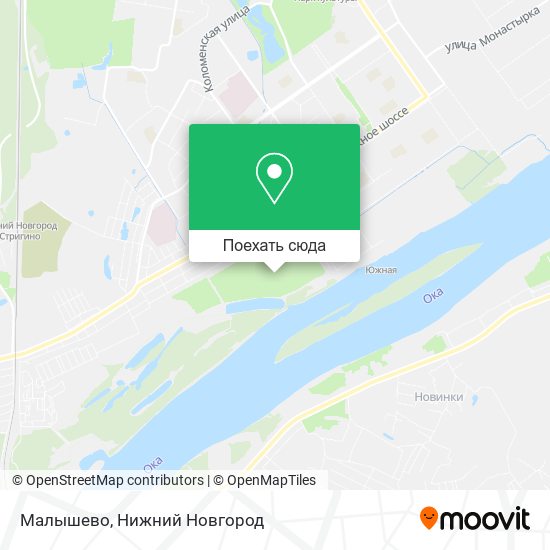 Карта Малышево