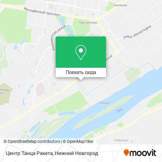 Карта Центр Танца Ракета
