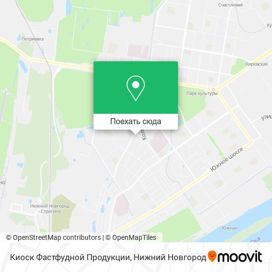 Карта Киоск Фастфудной Продукции