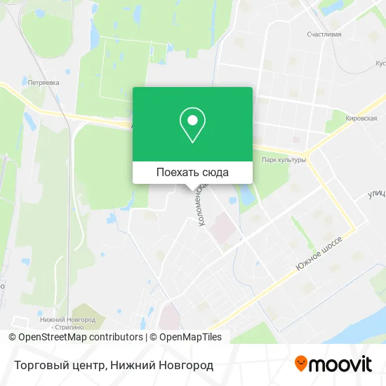 Карта Торговый центр