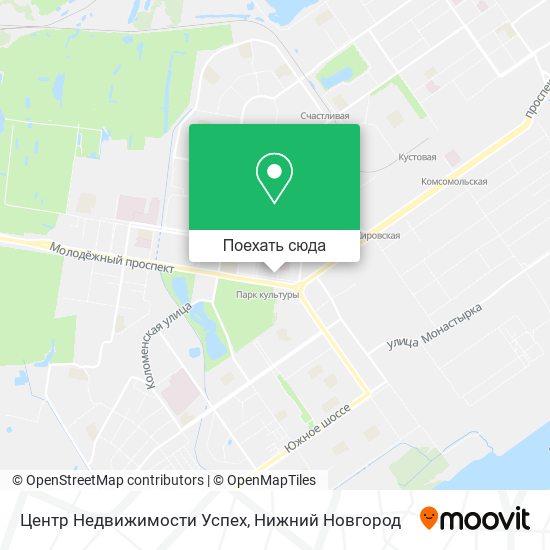 Карта Центр Недвижимости Успех