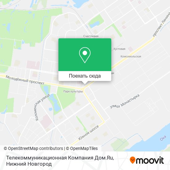 Карта Телекоммуникационная Компания Дом.Ru