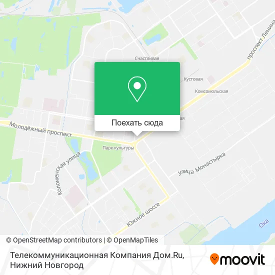 Карта Телекоммуникационная Компания Дом.Ru