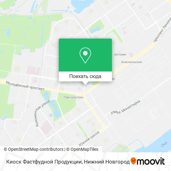 Карта Киоск Фастфудной Продукции