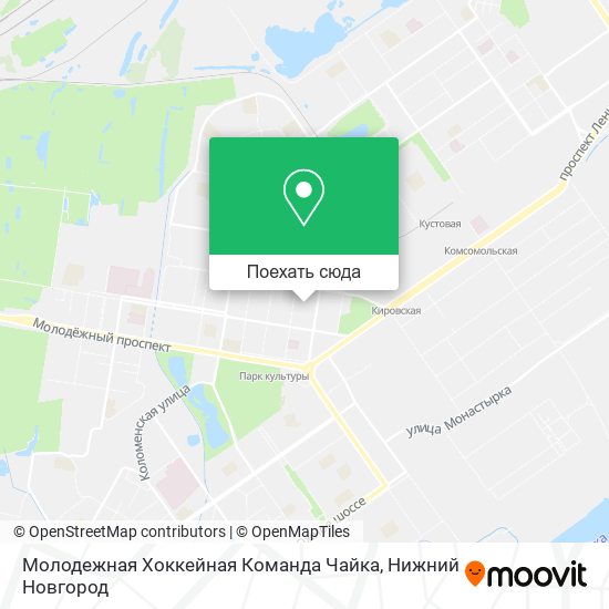 Карта Молодежная Хоккейная Команда Чайка