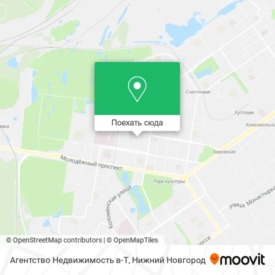 Карта Агентство Недвижимость в-Т