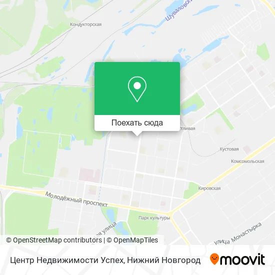 Карта Центр Недвижимости Успех