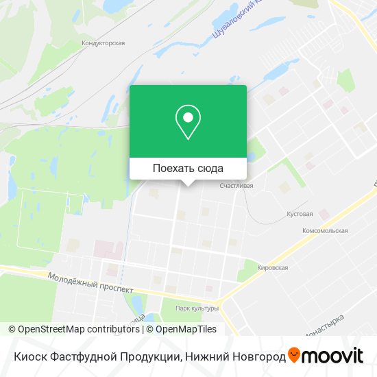 Карта Киоск Фастфудной Продукции